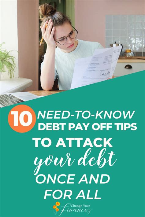 10 Need To Know Debt Pay Off Tips To Help You Pay Down The Debt In Record Time Debt Personal