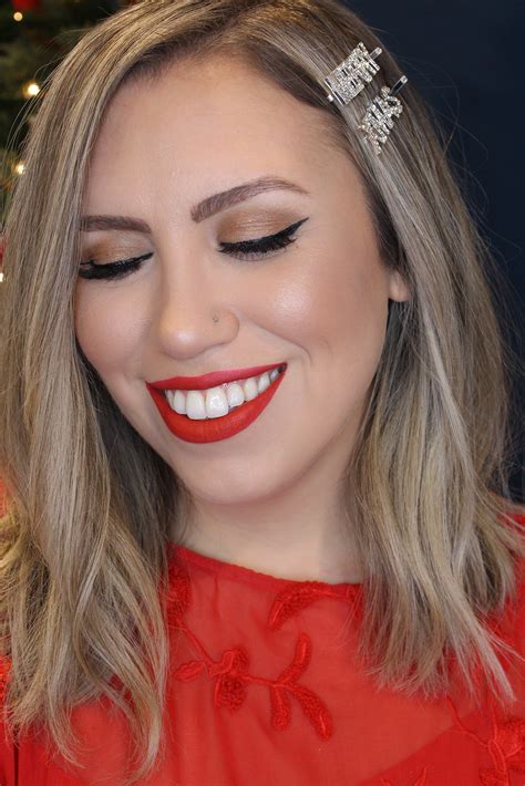 Holiday Makeup Monday Tutorial Matte Red Lips Living After Midnite
