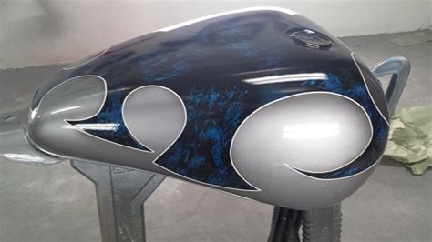 The paint job on this motorcycle is extremely unique. Latest Custom Motorcycle Paint Job