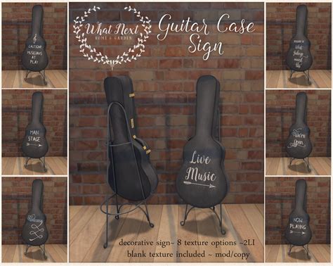What Next Guitar Case Sign For C88 Guitar Case Sims 4 Custom