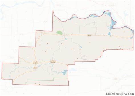 Map Of Logan County Arkansas Địa Ốc Thông Thái