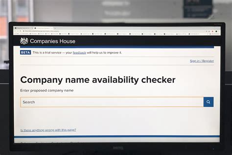 So, it is important to know the chosen company name is likely available for approval to avoid any rejection from ssm. A computer screen displaying the company name availability ...