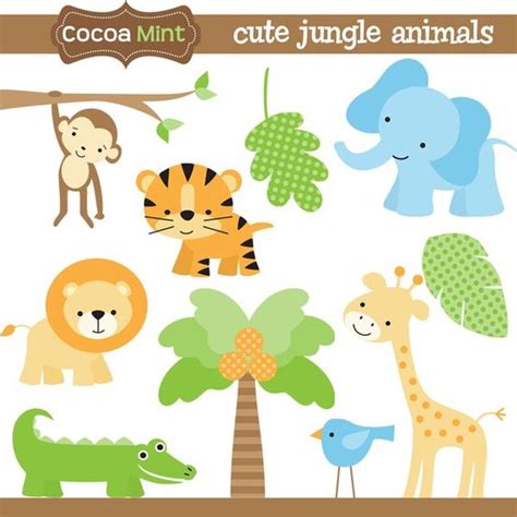 Cute Jungle Animal Clipart Clip Art Library