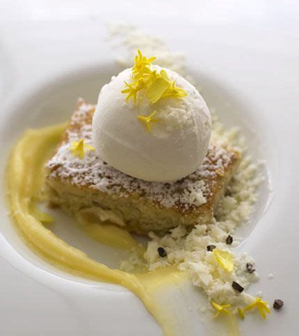 Cook and stir over low heat until mixture reaches 160° and coats the back of a metal spoon. Flourless Banana Cake: Banana Custard, Coconut Ice Cream ...