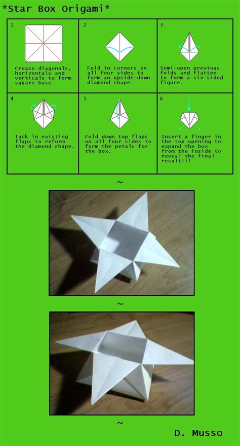 Star Box Origami By Dmusso1989 On Deviantart