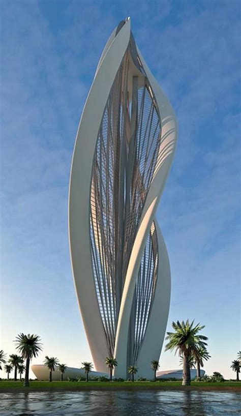 Dubai Blossoming Flower Tower Unique Architecture Amazing