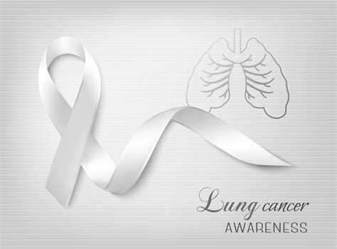 Lung Cancer Awareness Ribbon Vector Florida Lung Asthma And Sleep