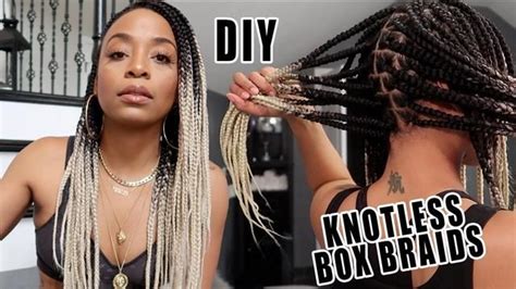 Colorist katherine hyde gives her client progressively lighter highlights at the end for a beautiful brunette ombre shade. Doing My OWN Knotless Box Braids! (Ombre Ash Blonde Braiding Hair) in 2020 | Box braids, Braids ...