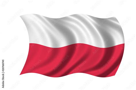 Flagge Polen Stock Illustration Adobe Stock