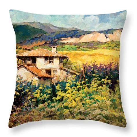 Perhaps it will help to think of me as your friendly pillow tour guide—i. Countryside Throw Pillow for Sale by Yanko Yanev | Throw ...