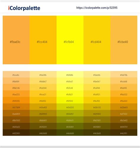 1 Latest Color Schemes With Yellow And Yellow Orange Color Tone