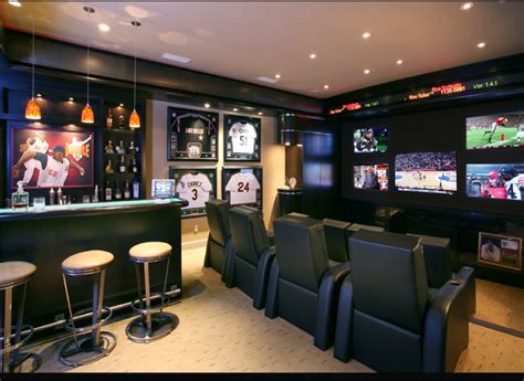 70 Man Caves In Finished Basements And Elsewhere Man Cave Home Bar