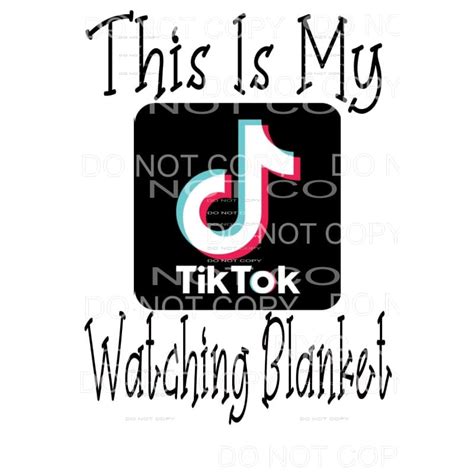 Martodesigns This Is My Tik Tok Watching Blanket 1