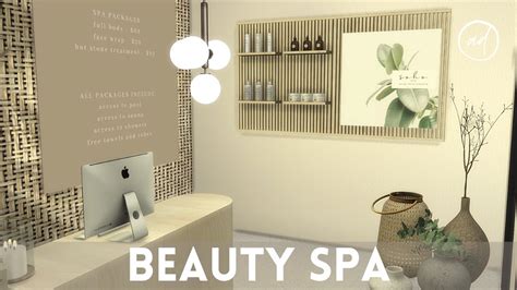 Beauty Spa With Indoor Pool Sauna And Massage Rooms Sims 4 Cc