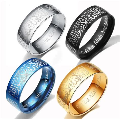 High Quality Stainless Steel Moslem Ring Islam Ring Muslim Ring For Men