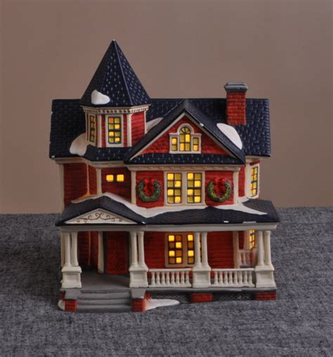 New Ceramic Christmas Village Houses Buy Ceramic Vase Set Doll House