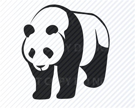Panda Bear Svg Files Vector Images Clipart Panda Svg Image Etsy Canada