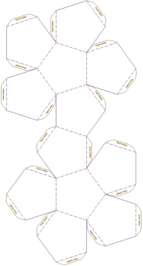 Printable Dodecahedron Template Printable Word Searches