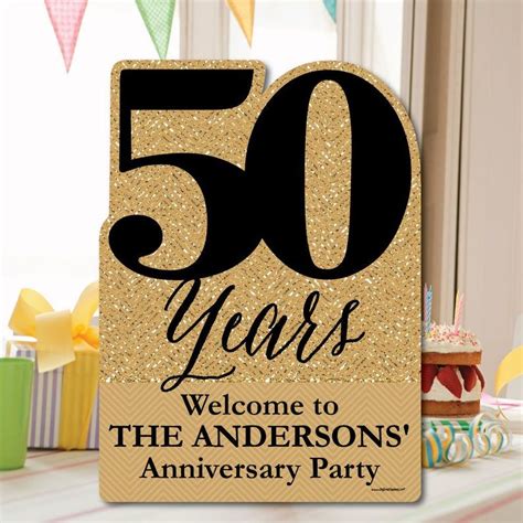 50th Anniversary Welcome Sign Personalized Outdoor Etsy In 2021
