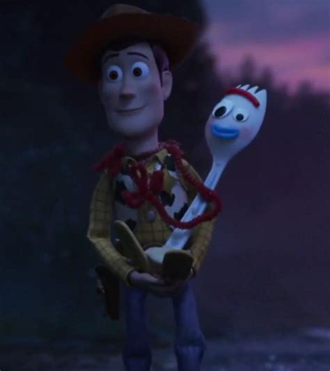 Sheriff Woody Pride Carrying Forky Woody Toy Story Disney Cartoons