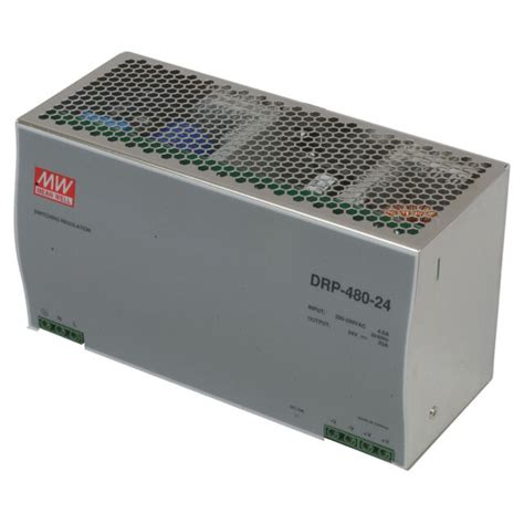 Mean Well Drp 480 24 Ac To Dc Din Rail Power Supply 24 Volt 20a 480