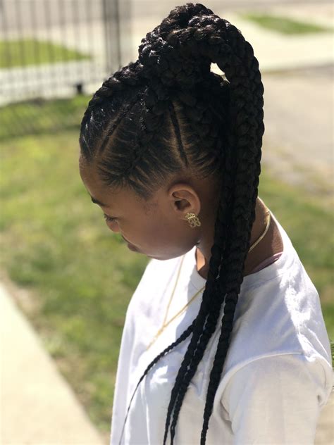 20 Braids Into A Ponytail With Weave Fashionblog