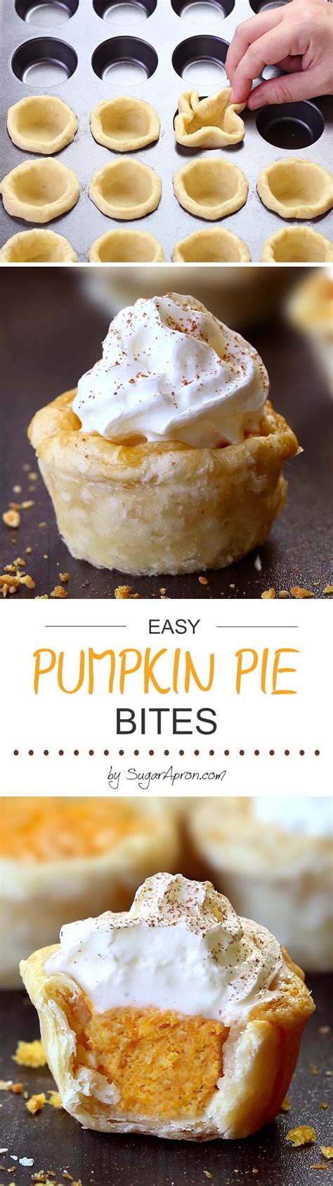 Easy Pumpkin Pie Bites Sugar Apron
