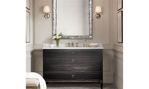 Remodel renovate and rejuvinize the most important room in your home, the bathroom. Restoration Hardware | Powder room vanity, Restoration ...