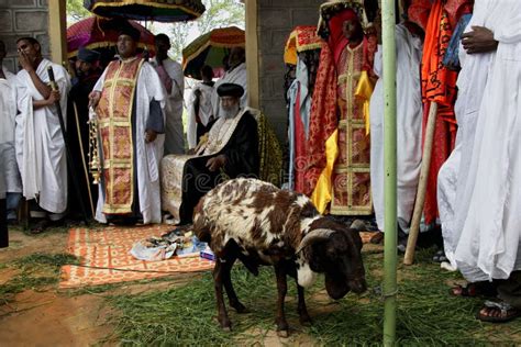 Celebration In Orthodox Ethiopian Christian Church Editorial Image