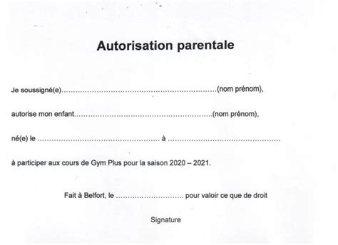 Autorisation Parentale Par Nathalie Couteau Fichier Pdf Vrogue