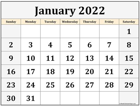 Printable 2022 Calendar By Month Printable Calendar 2021