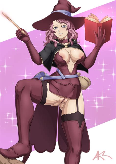 Rule 34 Akazlime Areolae Big Breasts Black Clover Nipple Slip No Panties Partially Clothed