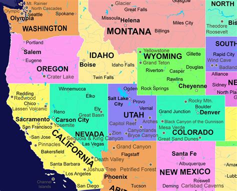 Mapa Pushpin De Estados Unidos Mapa De Parques Nacionales Etsy