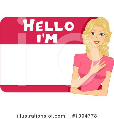 Scrappingmemories.com is your first and best source for all of the information you're looking for. Name Tag Clipart #1094778 - Illustration by BNP Design Studio