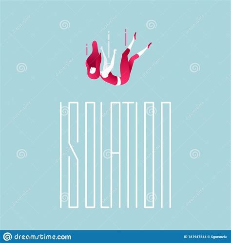 Quarantine And Isolation Problems Stock Vector