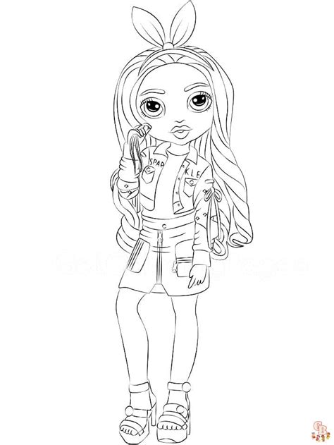 38+ rainbow high coloring pages printable - AlixShirell