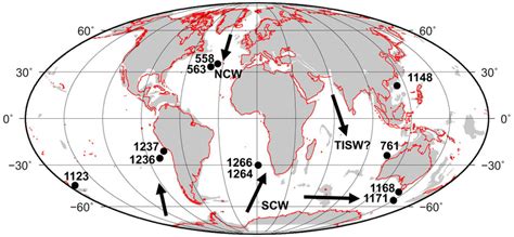 Global Palaeogeographic Map Showing The Continental Configuration At