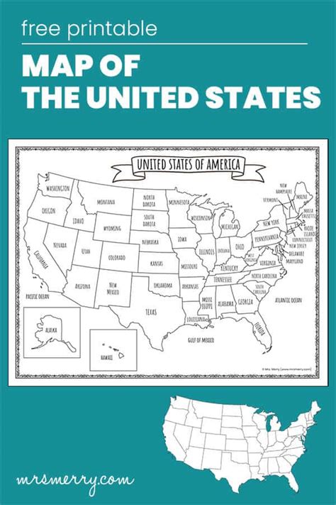 Free Printable United States Map For Kids Productive Pete 59 Off