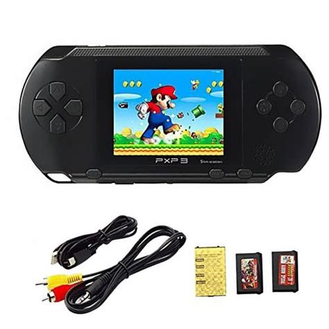 3 Inch Pxp 3 16 Bit Handheld Game Console With Free Game Card Built In