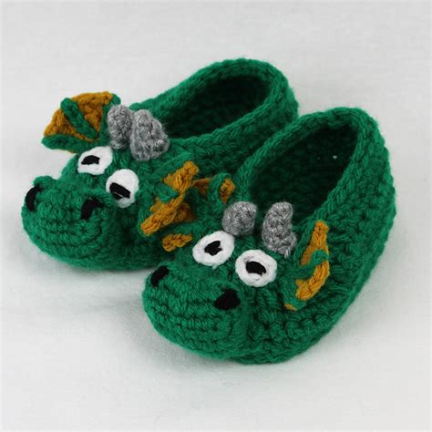 Ravelry Child Draco The Dragon Slippers Pattern By Charlyn Smith