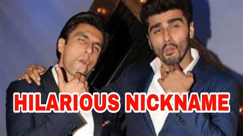 Hilarious What Nickname Does Ranveer Singh Use To Call Arjun Kapoor