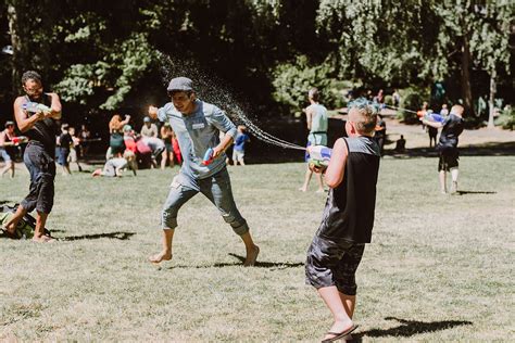 Seventh Annual Water Gun Fight Portland Wedding Photographer Kim