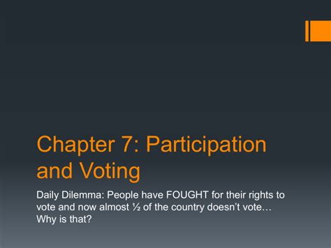 Chapter 7 Participation And Voting