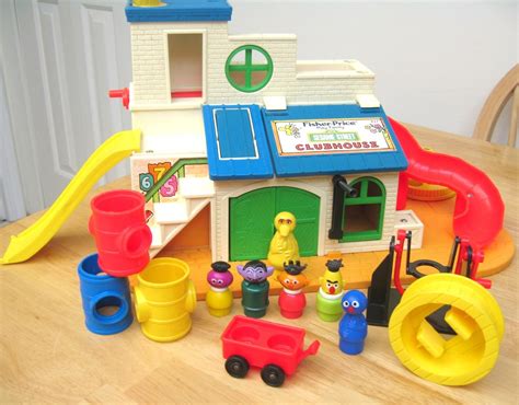 Vintage Fisher Price Sesame Street Clubhouse Needs Love Etsy