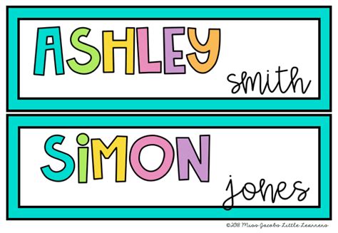 Editable Tray Labels Classroom Labels And Name Tags Bundle Rainbow