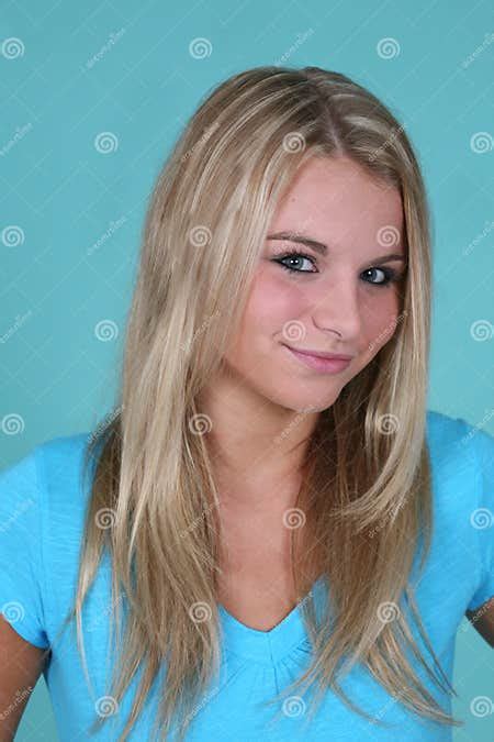 Beautiful Blonde Girl Stock Photo Image Of Emotion People 16242738