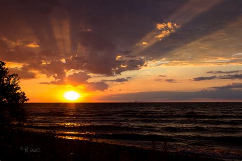Sunset Over Lake Erie By Cedarlili On Deviantart