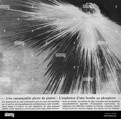 Explosion Of A Phosphorus Bomb Stock Photo Alamy