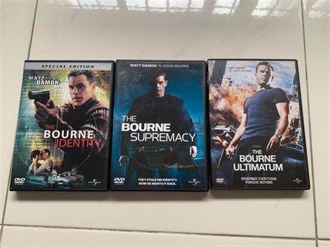 The Jason Bourne Trilogy Dvd Matt Damon Hobbies And Toys Music And Media Cds And Dvds On Carousell
