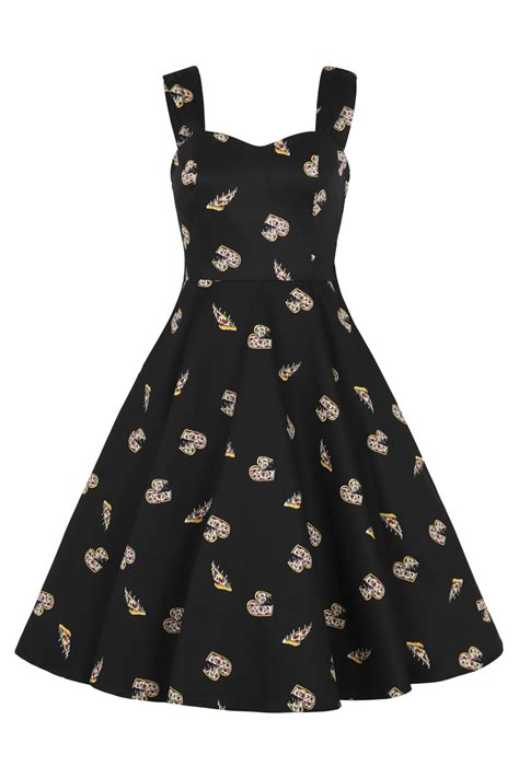 tasty swing dress hearts and roses london